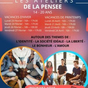 Nous vous proposons un instant privilégié pour philosopher ensemble.