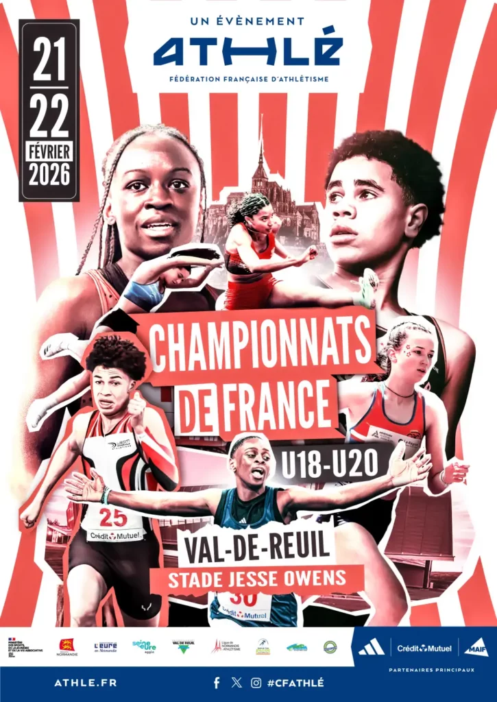 Les 21 et 22 février prochains, le stade Jesse Owens vibrera au rythme des Championnats de France indoor U18 et U20.