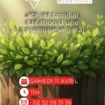 Samedi 11 Avril à 11h, la médiathèque vous invite à un atelier familial.