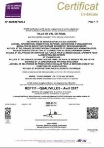 Le Certificat Qualivilles 2026-2027