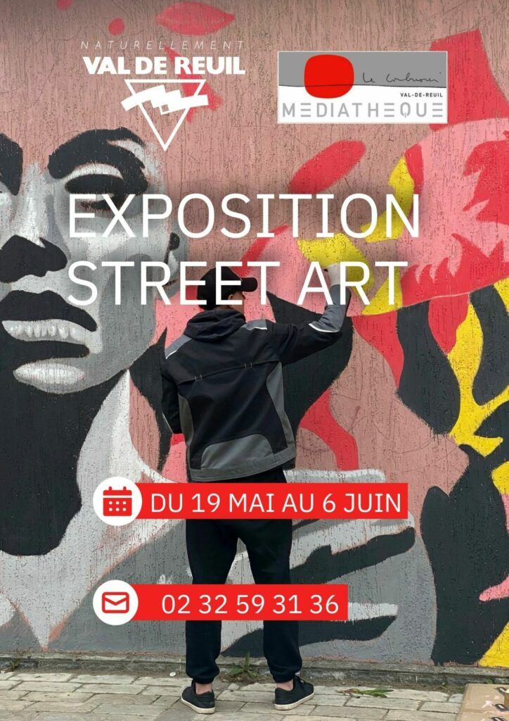 Du 19 Mai au 6 Juin, venez découvrir à la médiathèque Le Corbusier, l'exposition "Street Art".