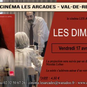 Vendredi 17 avril 2026 à 20h, Le Cinéma Les Arcades de Val-de-Reuil et le diocèse d'Évreux organisent une soirée autour du documentaire " Les dimanches ", réalisé par Alauda Ruiz de Azúa.