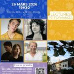 La Factorie, maison de poésie de Normandie, vous invite pour sa soirée lectures et performances, jeudi 26 mars 2026 à partir de 19h30.