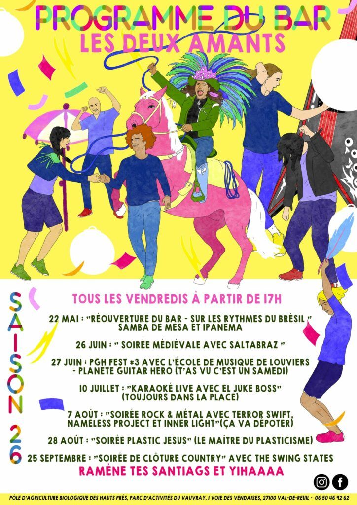 La Brasserie des Deux Amants réouvre le bar à pour ses soirées guinguette, tous les vendredis soirs, à partir du 22 mai 2026 et ce jusqu’à fin septembre.