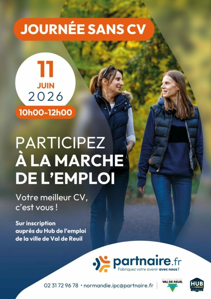 Envie de décrocher un emploi autrement ? Participez à notre Marche de l’Emploi, une rencontre conviviale pour échanger directement avec des recruteurs… sans CV !
