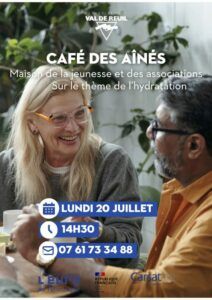 Rejoignez-nous pour notre Café des Aînés de l'été ! le Pôle Seniors organisera son prochain Café des Aînés le Lundi 20 juillet à la Maison de la Jeunesse et des Associations !