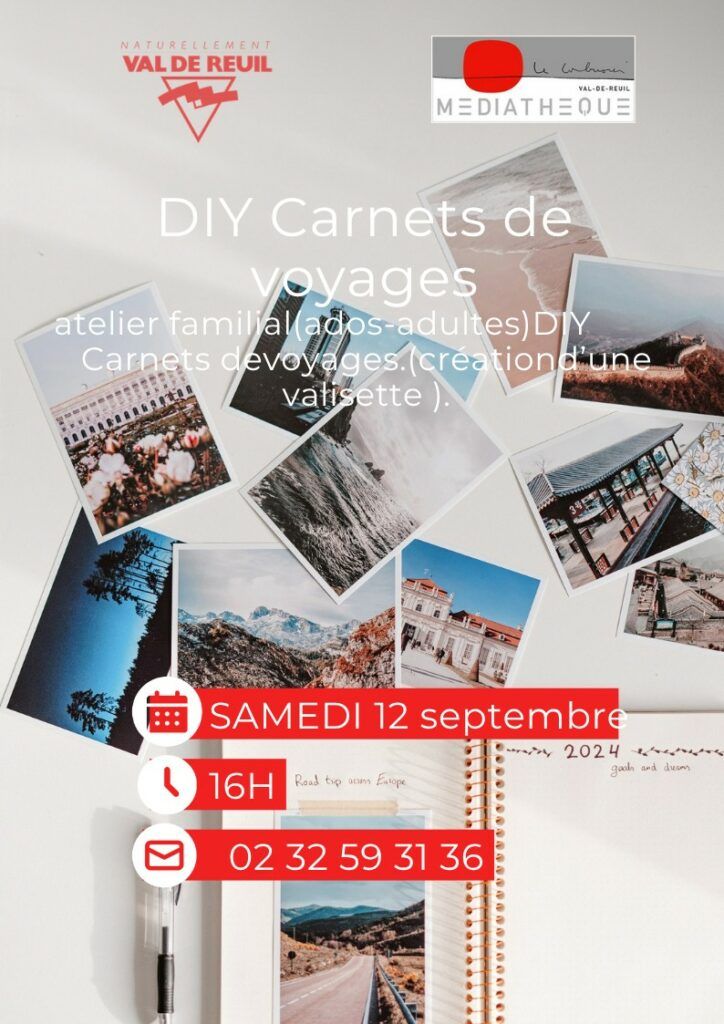 Atelier familial pour les ados-adultes. Samedi 12 septembre à 16h, en lien avec l'exposition "Carnets de voyages"