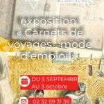Venez découvrir à la médiathèque Le Corbusier du samedi 5 septembre au samedi 3 octobre, l'exposition "Carnets de voyages".