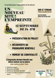 Découverte du projet du site de l'Empreinte, samedi 12 septembre de 14h à 17h.