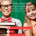 Mercredi prochain, le 9 septembre, la médiathèque Le Corbusier propose un bel après-midi pour les plus jeunes.