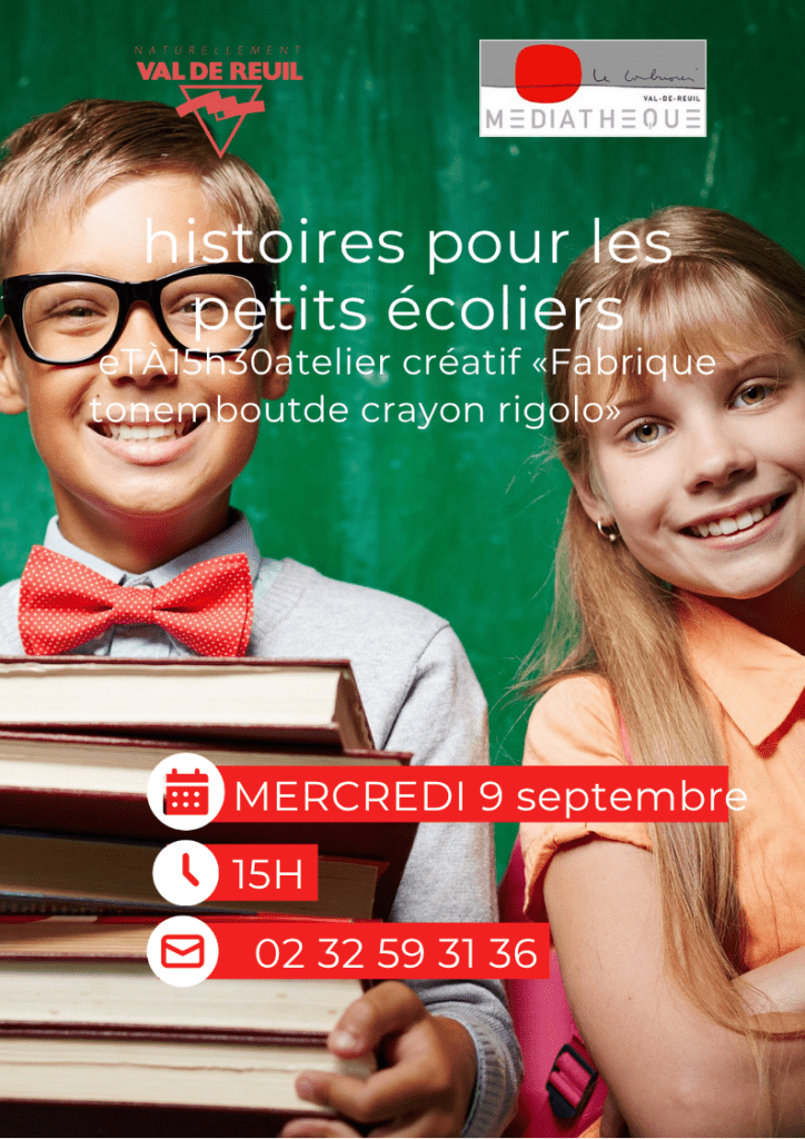 Mercredi prochain, le 9 septembre, la médiathèque Le Corbusier propose un bel après-midi pour les plus jeunes.