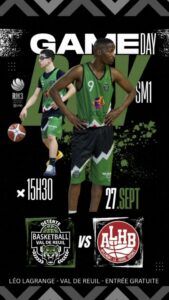Le Détente Basket Val-de-Reuil (DBVR) reçoit, pour la deuxième journée du championnat RM3 (Régional Masculin 3), Aplemont Le Havre Basket dimanche 27 Septembre à 15h30 à Léo Lagrange.