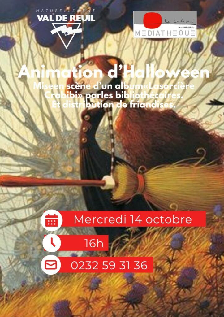 Les bibliothécaires de la médiathèque Le Corbusier vous invitent, mercredi 14 octobre à 16h00, à un rendez-vous effrayamment amusant pour célébrer Halloween en avant-première ! 