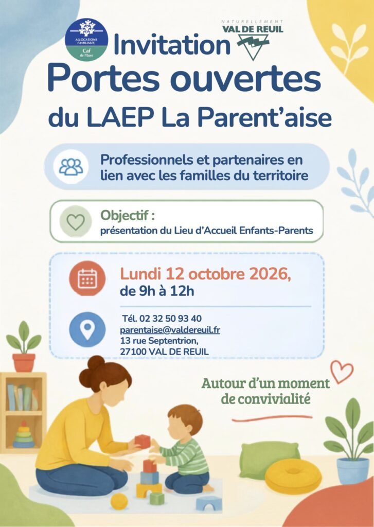Portes ouvertes Lieu d'Accueil Enfants-Parents la Parent'aise - Professionnels et partenaires