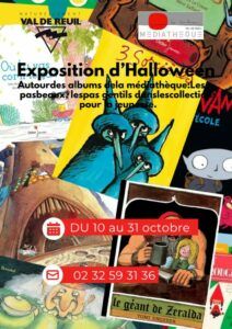 Préparez-vous à frissonner (un tout petit peu !) et à vous amuser à la médiathèque Le Corbusier. Du 10 au 31 octobre, venez découvrir notre exposition dédiée aux monstres, sorcières et autres créatures malicieuses qui peuplent nos histoires.