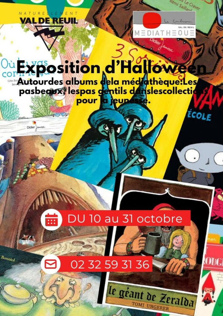 Préparez-vous à frissonner (un tout petit peu !) et à vous amuser à la médiathèque Le Corbusier. Du 10 au 31 octobre, venez découvrir notre exposition dédiée aux monstres, sorcières et autres créatures malicieuses qui peuplent nos histoires.