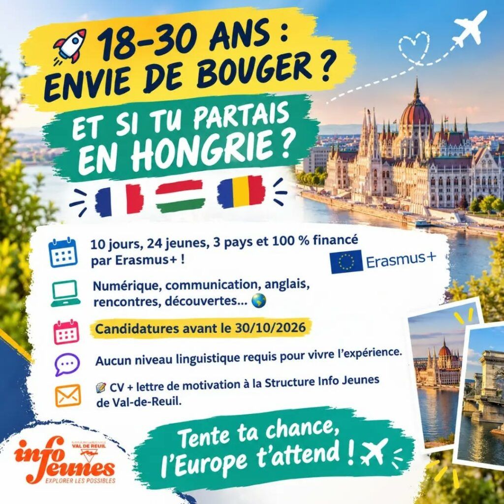 10 jours, 24 jeunes de 3 pays (France, Hongrie et Roumanie) et 100 % financé par Erasmus+ !