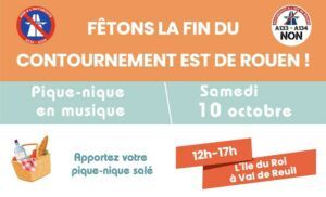 Fêtons ensemble l'abandon du contournement Est de Rouen